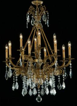 Crystal chandelier - Antique Brass Chandelier