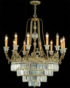 Crystal chandelier - Chandelier Roman Pewter