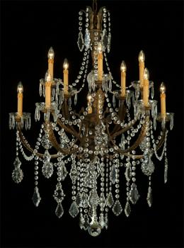 Crystal chandelier - Chandelier Veron Brass