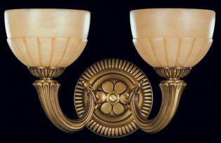 Crystal chandelier - Chandelier Antique Brass--Champagne Alabaster