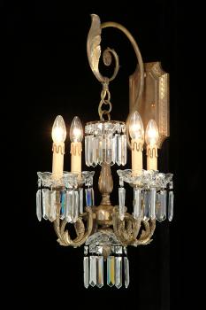 Crystal chandelier - Old Vintage Chandelier-glass