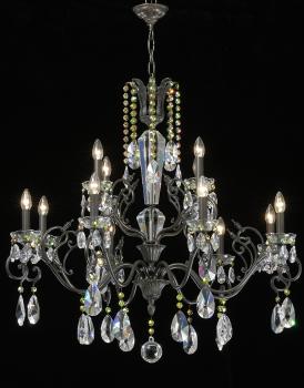 Crystal chandelier - Bristol Silver Chandelier-crystal color