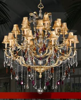 Crystal chandelier - Old Paris Chandelier-color crystal